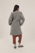 Short coat in furry wool blend